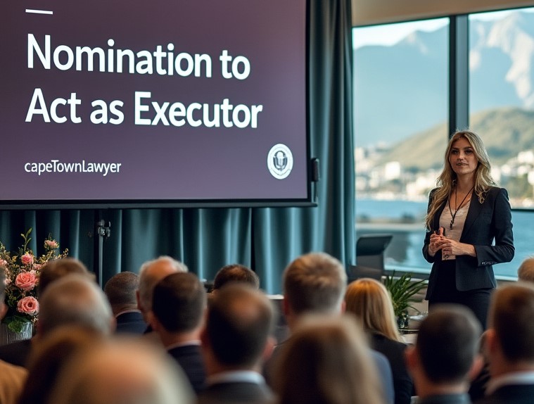 Cape Town Lawyer presenting on a Nomination to Act as Executor
