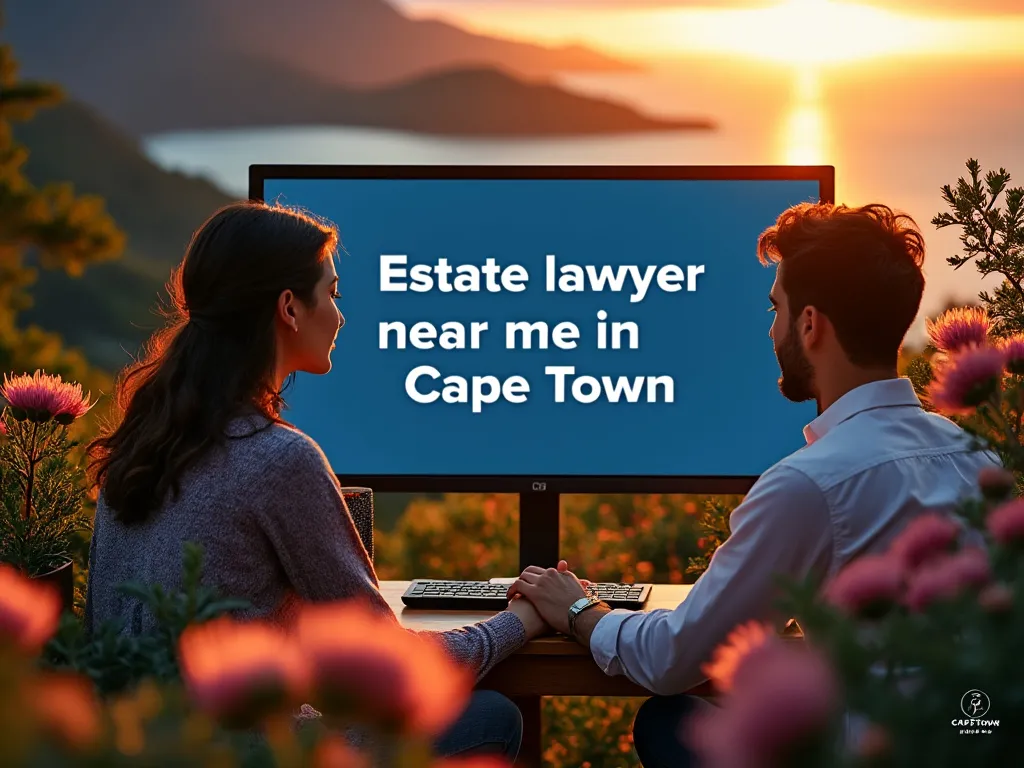 The sun sets as people search for an estate attorney near them in Cape Town