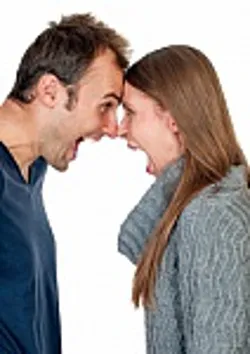 Couple engaged in an argument.