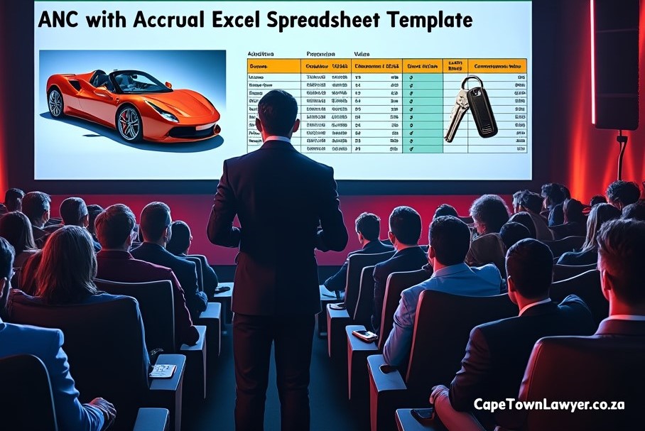 Presentation on an ANC with ACcrual Excel Spreadsheet Template, by Cape Town Lawyer