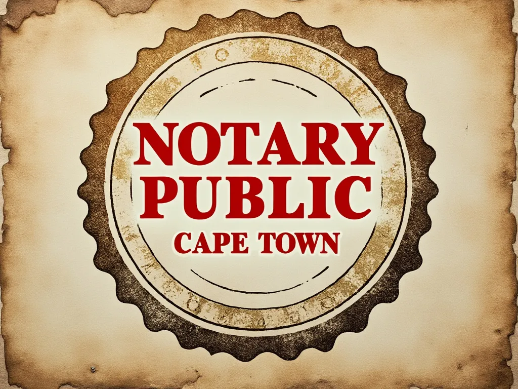 Stamp for notary public Cape Town