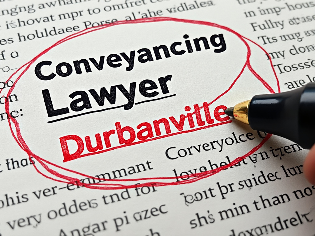 Newspaper ad for Conveyancing Lawyer Durbanville