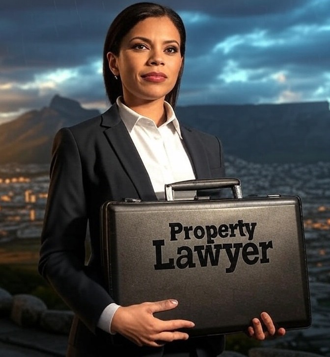 Property Lawyer holding a briefcase in Cape Town