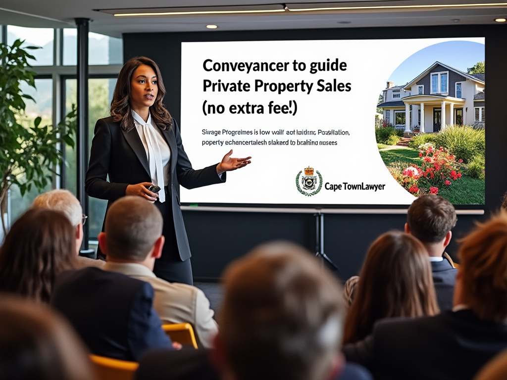 Presentation on using conveyancers to guide private property sales 
