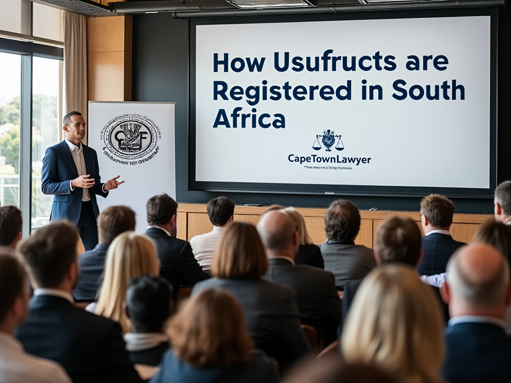 Presentation on how usufructs are registered in South Africa, by CapeTownLawyer