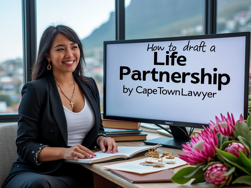 Lawyer studying how to draft a life partnership, by CapeTownLawyer